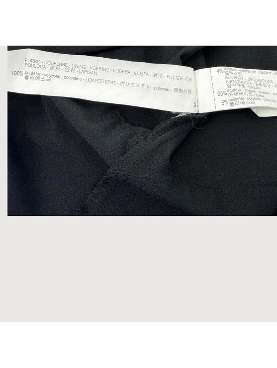 Zara Fringe Mini Dress Black Strappy Party Dress 4 - Picture 4 of 8